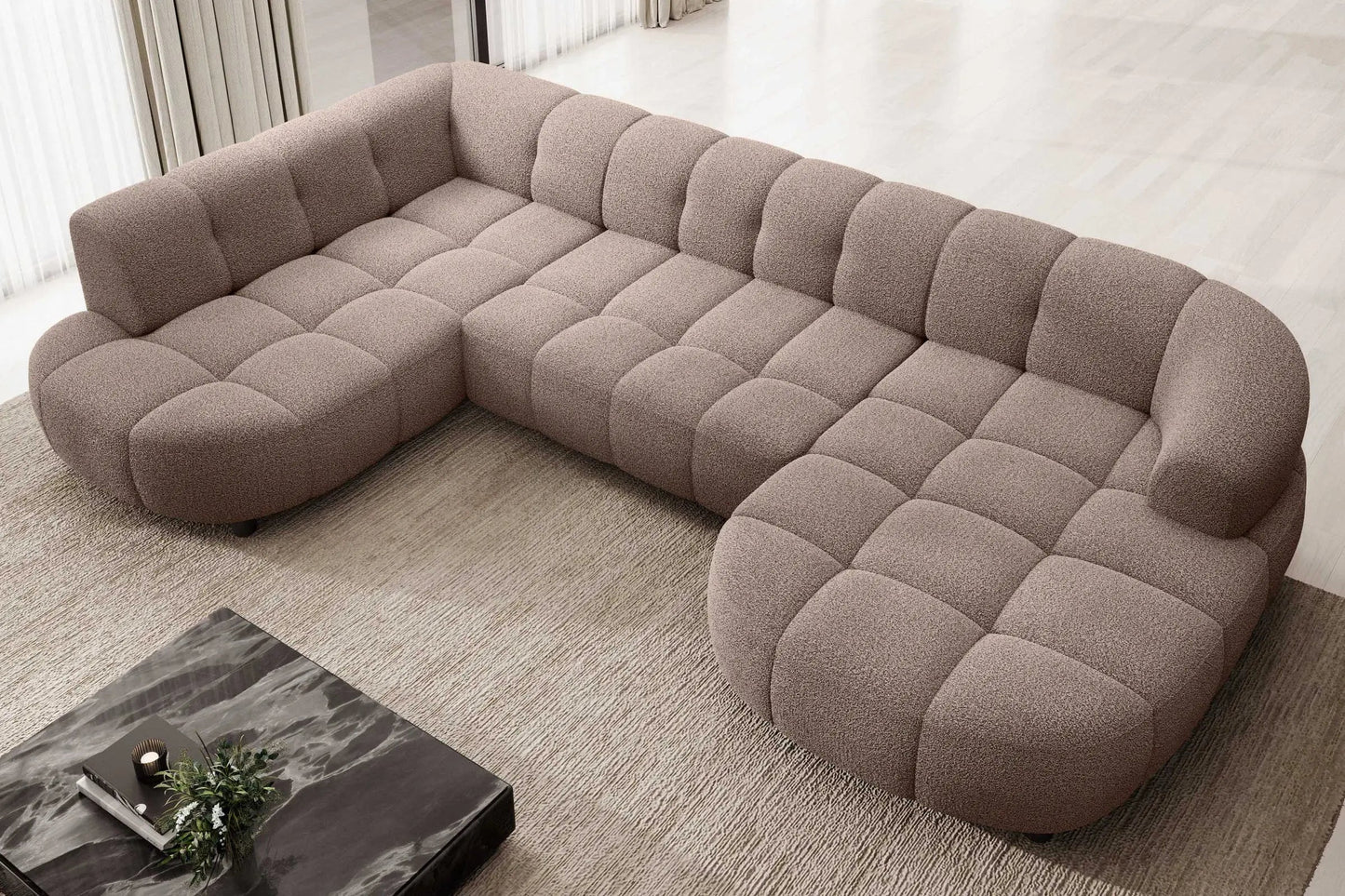 Canapé Panoramique Convertible Électrique VELPA XL - 355 x 205 x 183 cm WERSAL