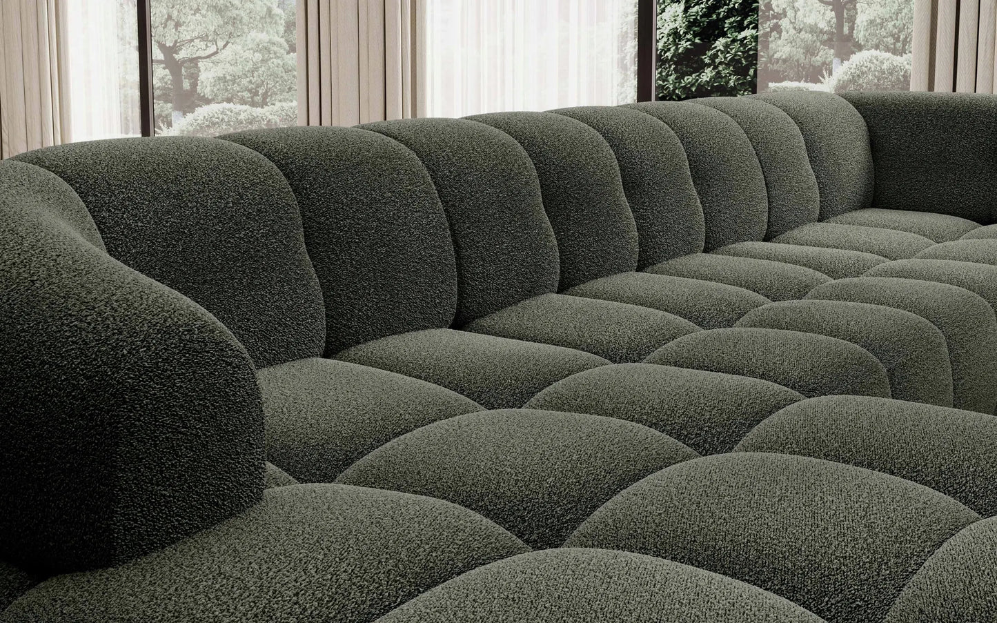 Canapé Panoramique Convertible Électrique VELPA XL - 355 x 205 x 183 cm WERSAL