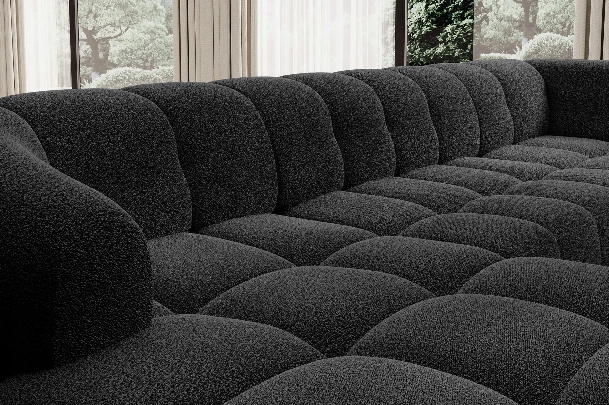 Canapé Panoramique Convertible Électrique VELPA XL - 355 x 205 x 183 cm WERSAL
