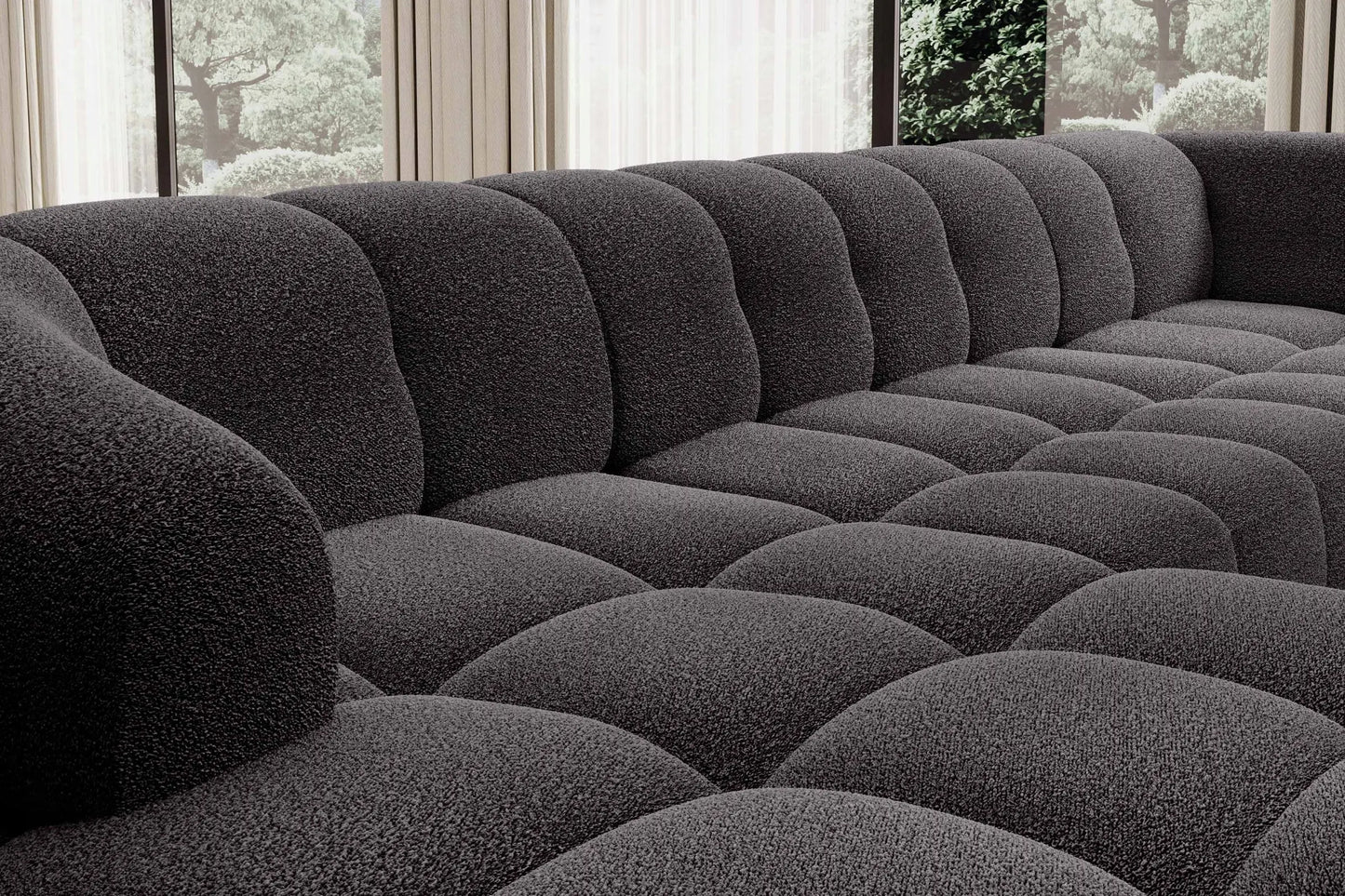 Canapé Panoramique Convertible Électrique VELPA XL - 355 x 205 x 183 cm WERSAL
