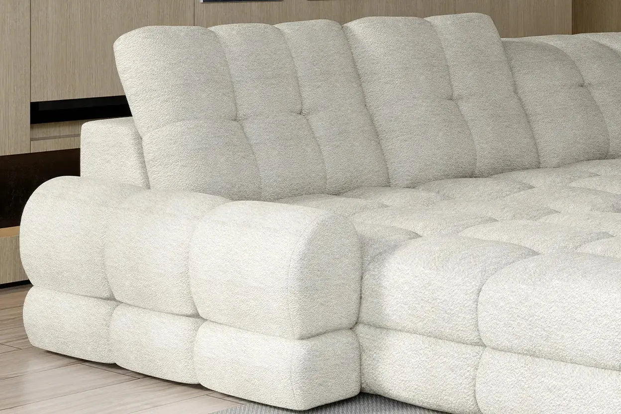 Canapé Panoramique Convertible Électrique TOLLO XL - 400 x 217 x 171 cm WERSAL