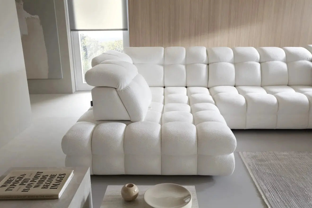 Canapé Panoramique Convertible Électrique VOLTERRA XL - 400 x 217 x 171 cm WERSAL