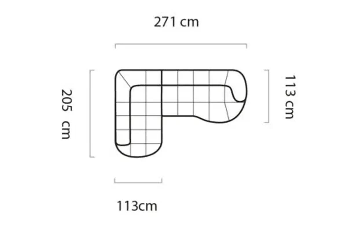 Canapé d'Angle Convertible Électrique VELPA L - 271 x 205 cm WERSAL