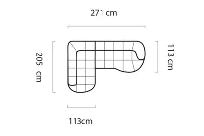Canapé d'Angle Convertible Électrique VELPA L - 271 x 205 cm WERSAL