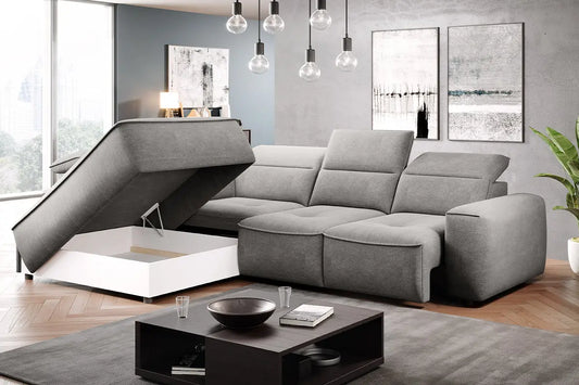 Canapé d'angle Convertible Électrique COLOMBO L - 296 x 227 cm WERSAL