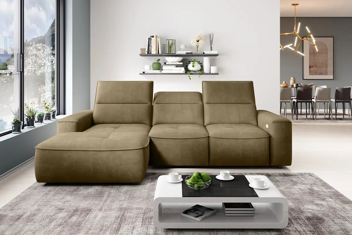 Canapé d'angle Convertible Électrique COLOMBO S - 275 X 182 cm WERSAL