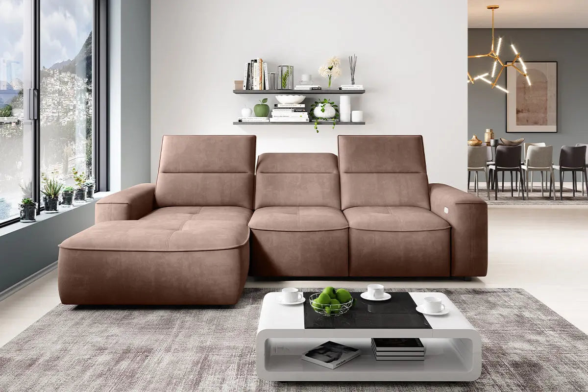 Canapé d'angle Convertible Électrique COLOMBO S - 275 X 182 cm WERSAL
