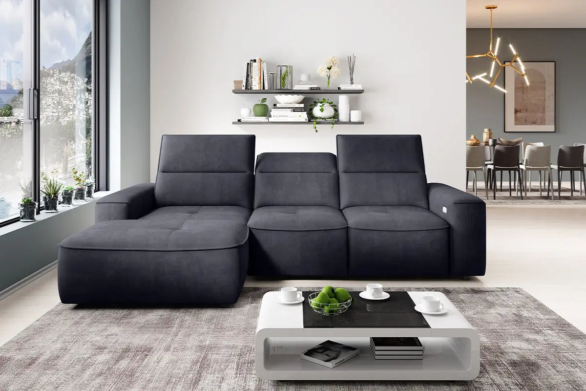 Canapé d'angle Convertible Électrique COLOMBO S - 275 X 182 cm WERSAL