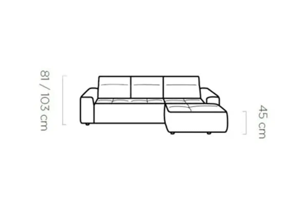 Canapé d'angle Convertible Électrique COLOMBO S - 275 X 182 cm WERSAL