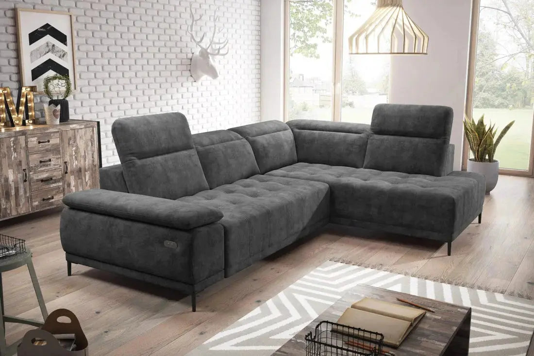 Canapé d'angle Convertible Électrique FOCUS L - 278 x 204 cm WERSAL