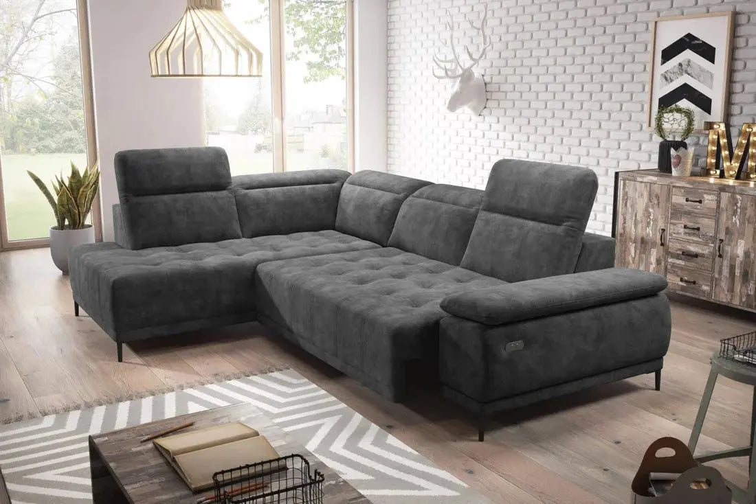 Canapé d'angle Convertible Électrique FOCUS L - 278 x 204 cm WERSAL