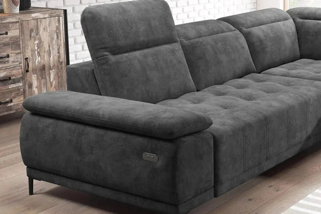 Canapé d'angle Convertible Électrique FOCUS L - 278 x 204 cm WERSAL