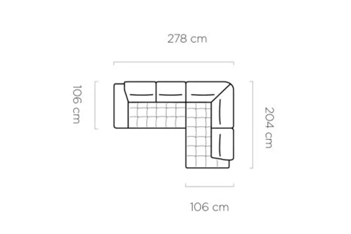 Canapé d'angle Convertible Électrique FOCUS S - 277 x 177 cm WERSAL