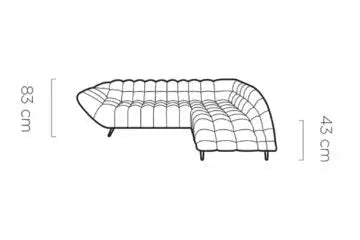 Canapé d'angle Convertible Électrique GAPPA - 278 x 197 cm WERSAL