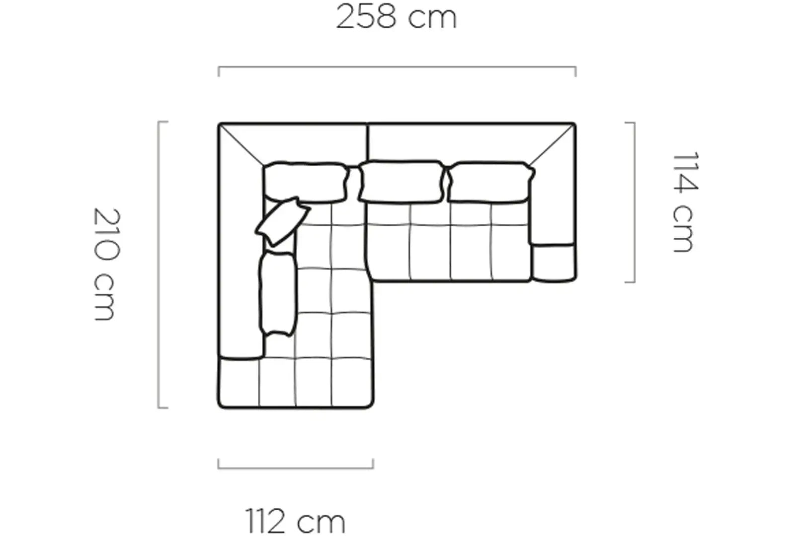 Canapé d'angle Convertible Électrique MAGNETIC L - 258 x 210 cm WERSAL