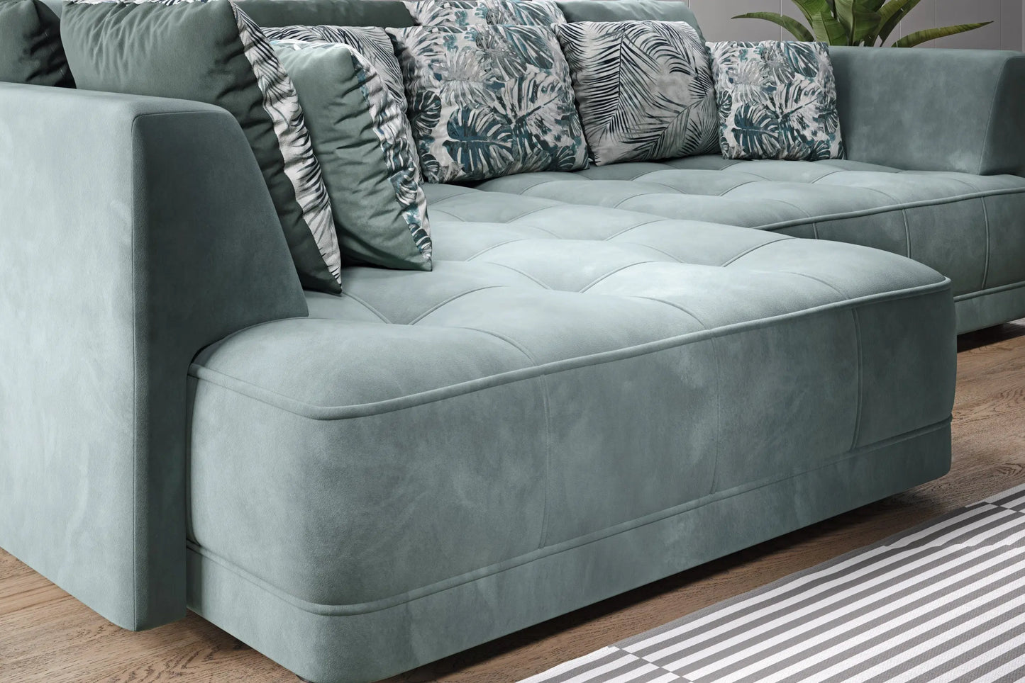 Canapé d'angle Convertible Électrique TIGA S - 286 x 207 cm WERSAL