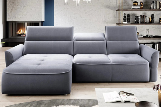 Canapé d'angle Convertible Électrique avec Coffre de Rangement MURILLO S - 260 x 175 cm WERSAL