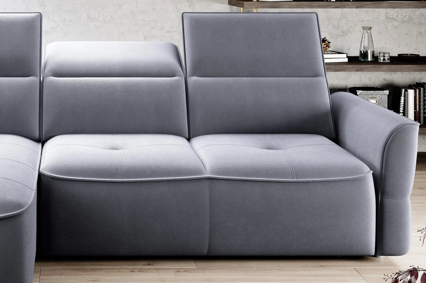 Canapé d'angle Convertible Électrique avec Coffre de Rangement MURILLO S - 260 x 175 cm WERSAL