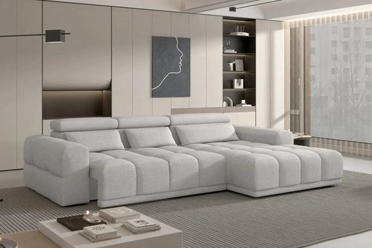 Canapé d'angle Convertible Électrique avec Coffre de Rangement PANAMA S - 290 x 188 cm WERSAL