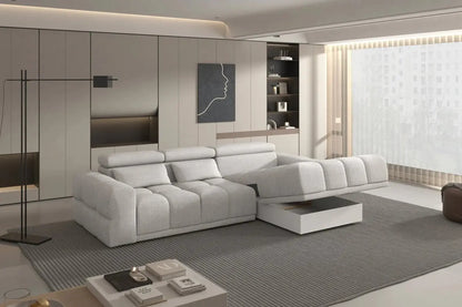 Canapé d'angle Convertible Électrique avec Coffre de Rangement PANAMA S - 290 x 188 cm WERSAL