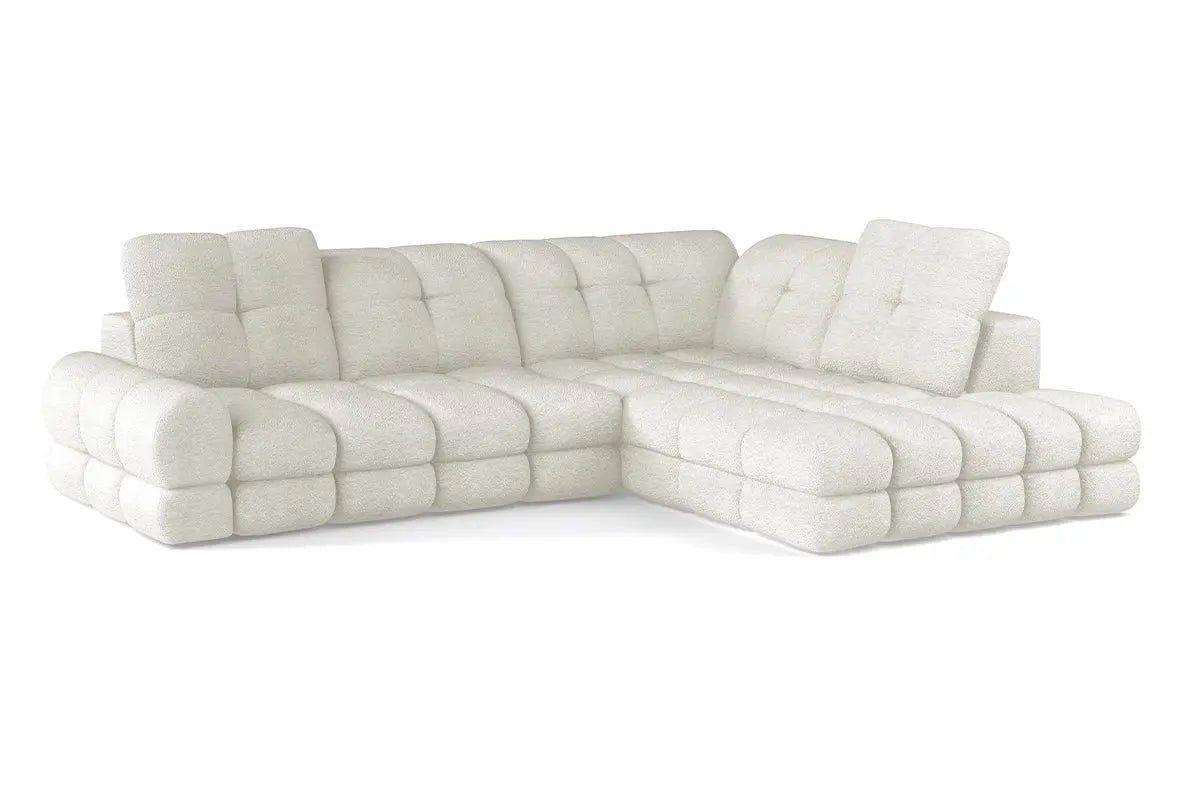 Canapé d'angle Convertible Électrique avec Coffre de Rangement TOLLO L - 302 x 217 cm WERSAL