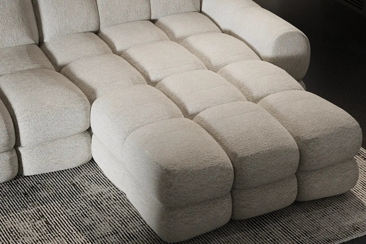 Canapé d'angle Convertible Électrique avec Coffre de Rangement TOLLO S - 283 x 171 cm WERSAL
