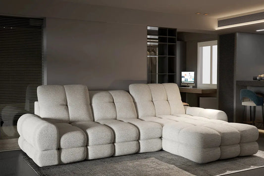 Canapé d'angle Convertible Électrique avec Coffre de Rangement TOLLO S - 283 x 171 cm WERSAL