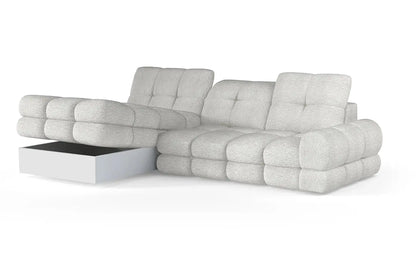 Canapé d'angle Convertible Électrique avec Coffre de Rangement TOLLO S - 283 x 171 cm WERSAL
