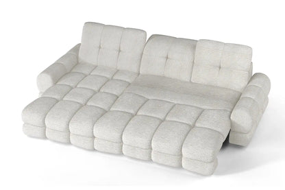 Canapé d'angle Convertible Électrique avec Coffre de Rangement TOLLO S - 283 x 171 cm WERSAL