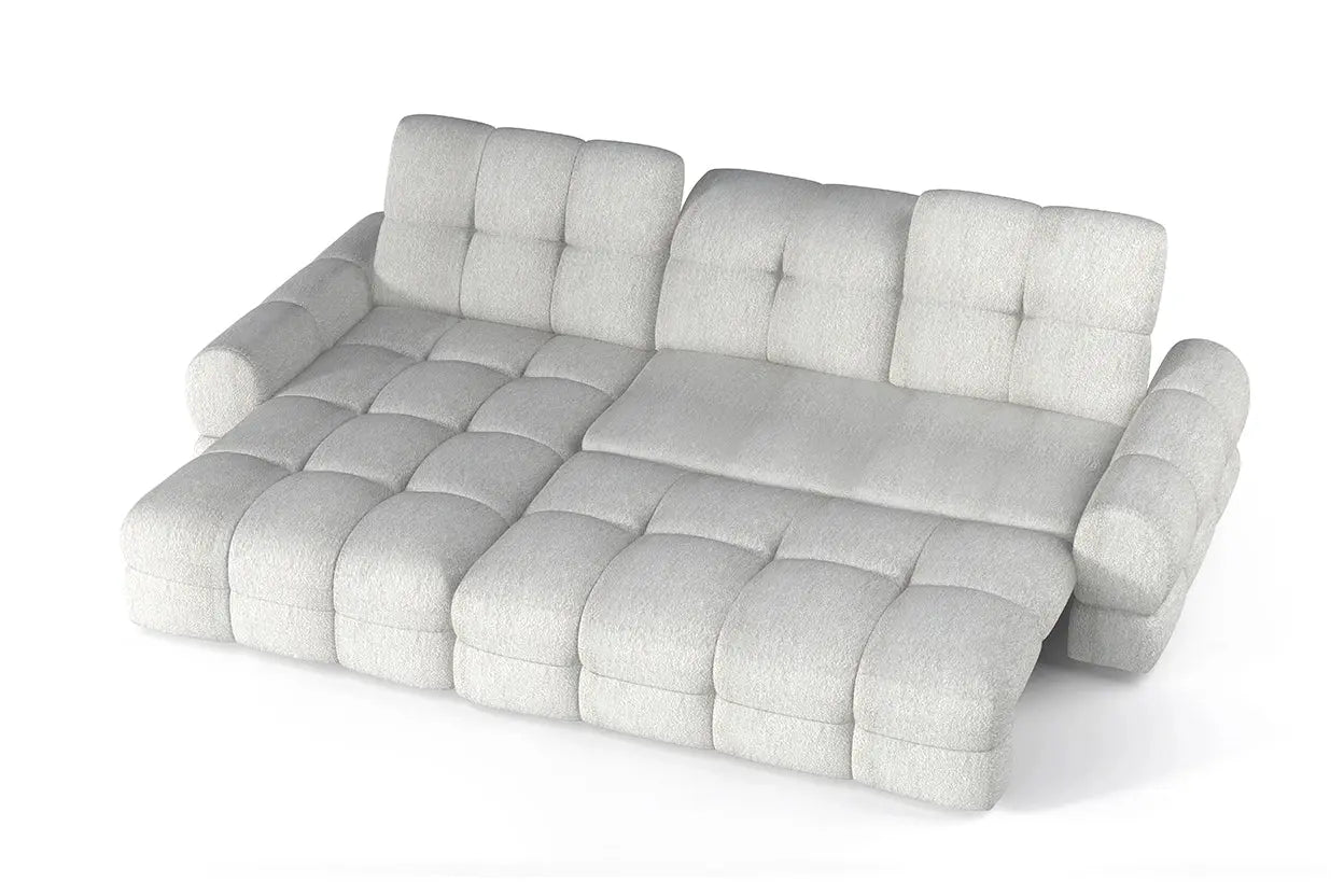 Canapé d'angle Convertible Électrique avec Coffre de Rangement TOLLO S - 283 x 171 cm WERSAL