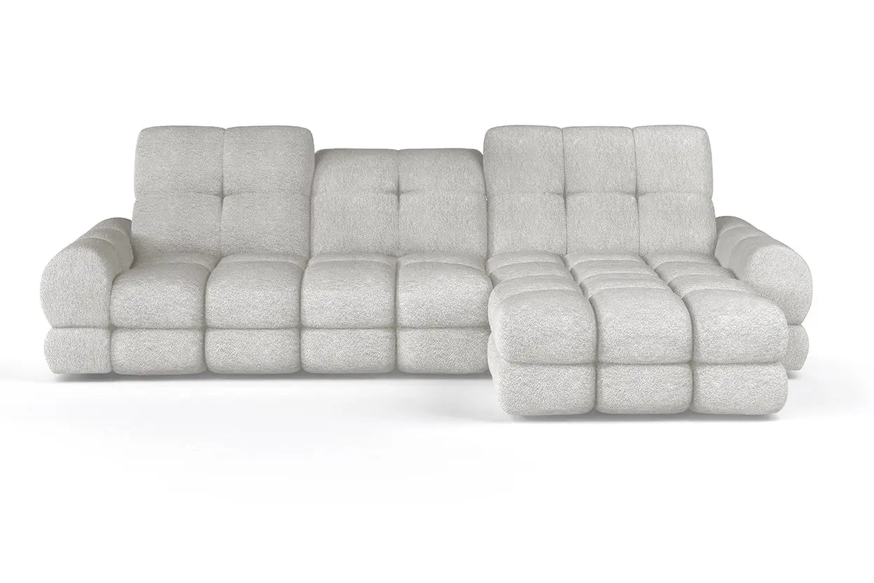 Canapé d'angle Convertible Électrique avec Coffre de Rangement TOLLO S - 283 x 171 cm WERSAL
