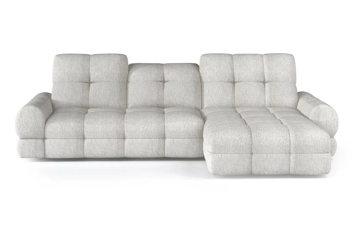 Canapé d'angle Convertible Électrique avec Coffre de Rangement TOLLO S - 283 x 171 cm WERSAL