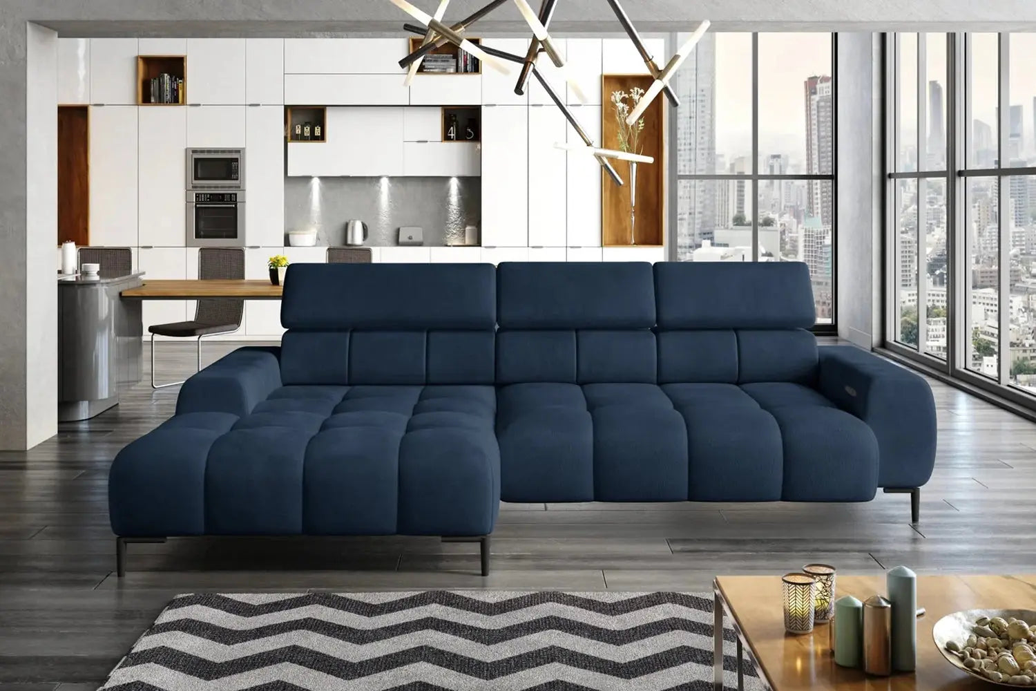 Canapé d'angle Convertible PLAZA S - 270 x 177 cm WERSAL