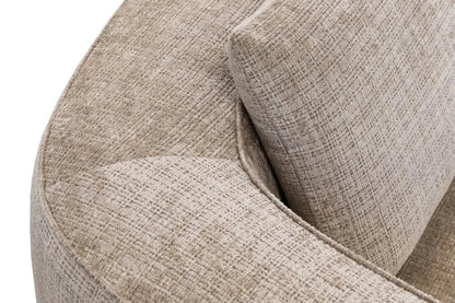 Canapé d'angle MARBELLA en tissu chenille - 285 x 250 cm TIKOYA