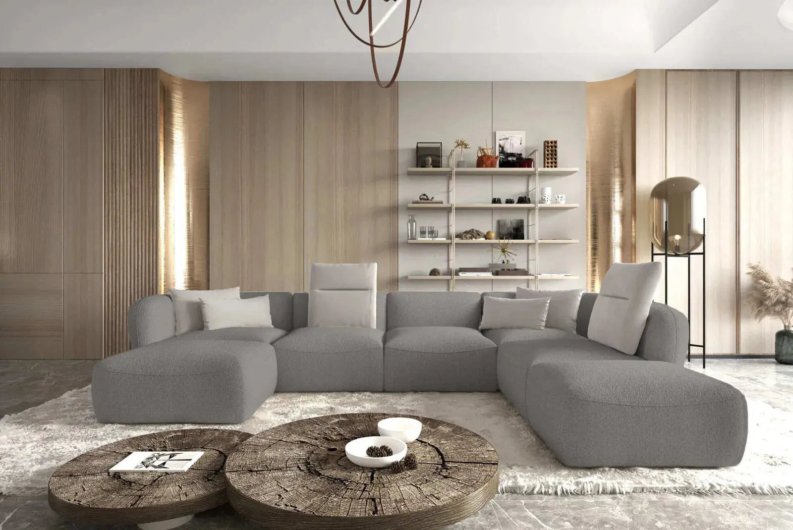 Canapé modulable CANDELO XL - 380 x 228 x 190 cm - TIKOYA