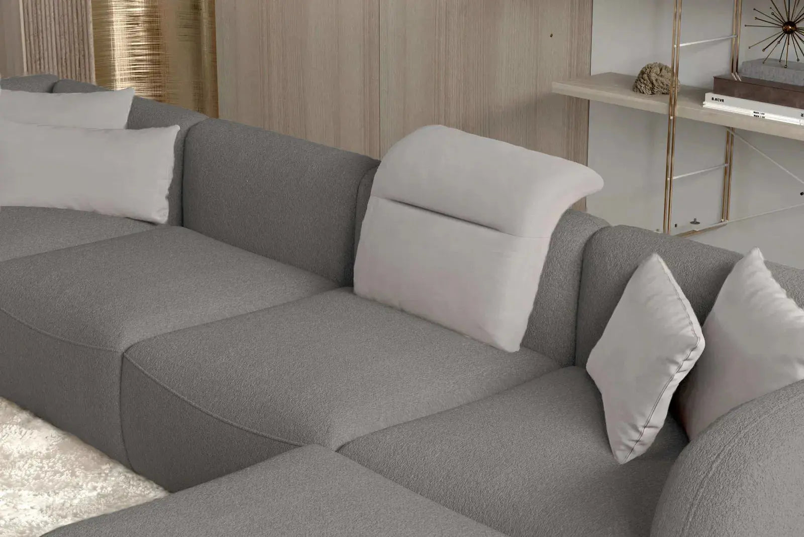 Canapé modulable CANDELO XL - 380 x 228 x 190 cm - TIKOYA