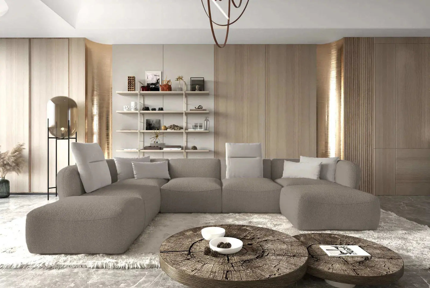 Canapé modulable CANDELO XL - 380 x 228 x 190 cm - TIKOYA