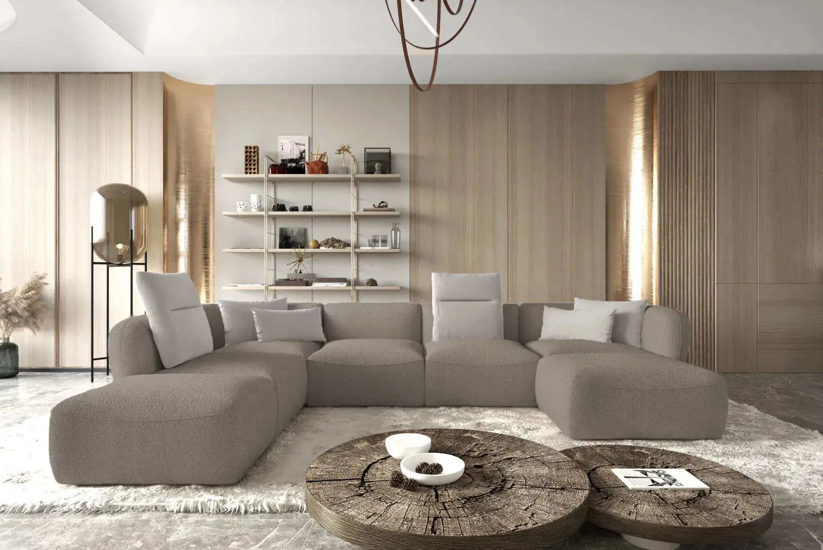 Canapé modulable CANDELO XL - 380 x 228 x 190 cm - TIKOYA