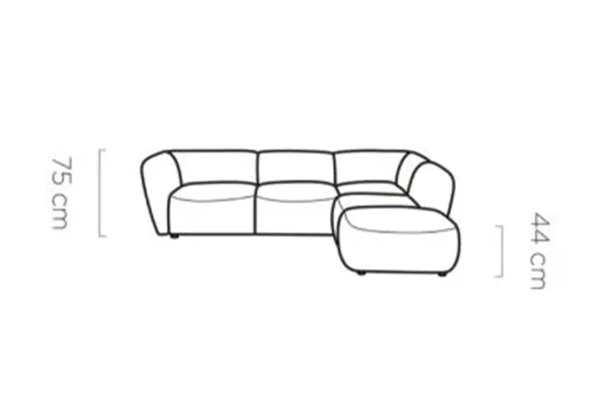 Canapé modulable Candelo L - 290 x 236 cm - TIKOYA