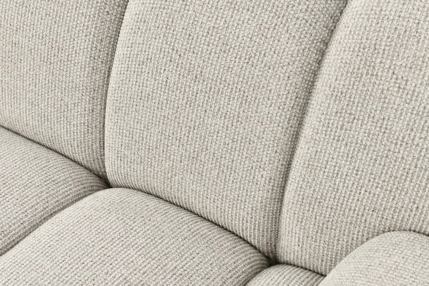 Canapé d'angle modulable 4 places avec pouf, couleur sable TAZA - 276 x 175 cm HOUSE NORDIC