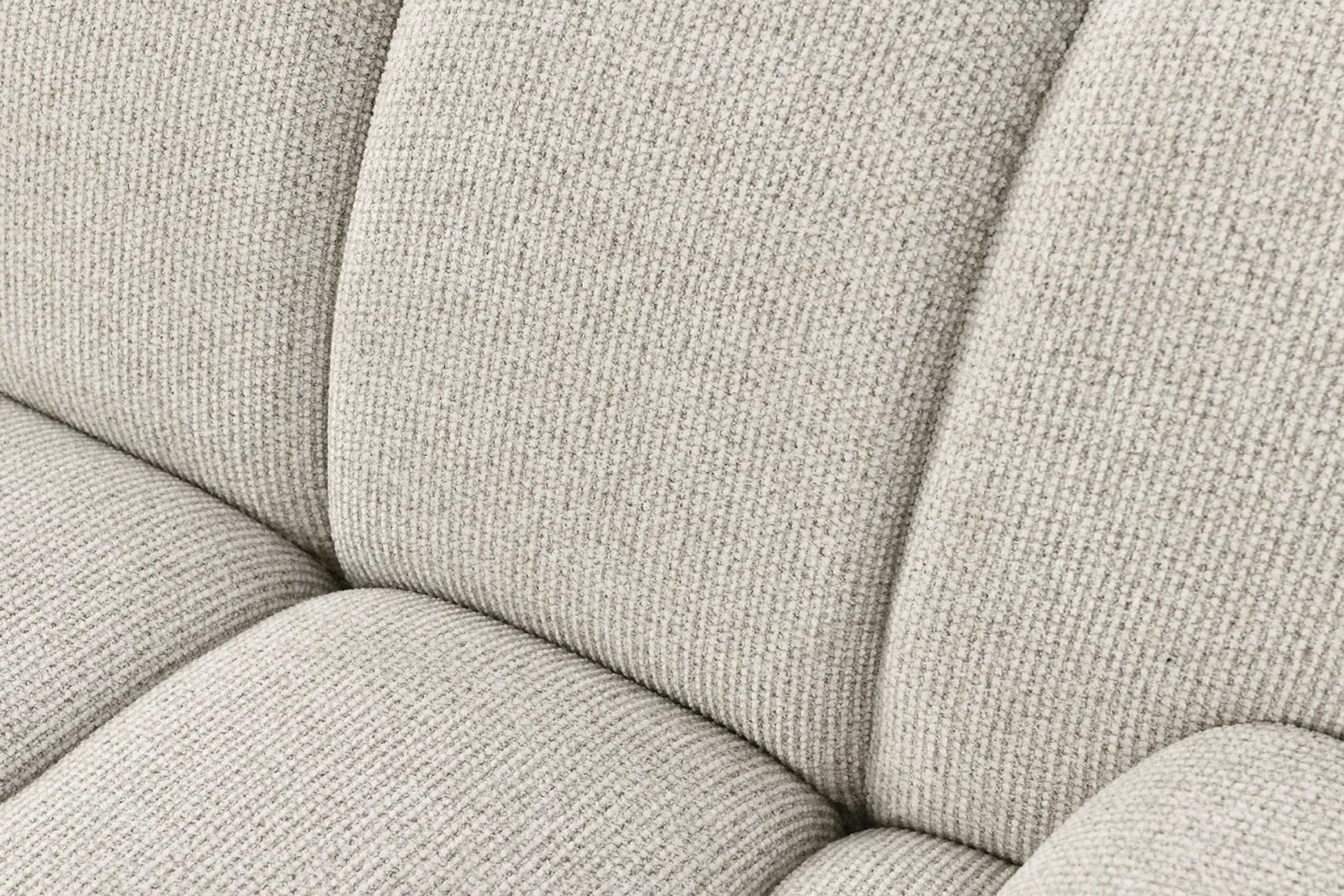 Canapé d'angle modulable 4 places avec pouf, couleur sable TAZA - 276 x 175 cm HOUSE NORDIC