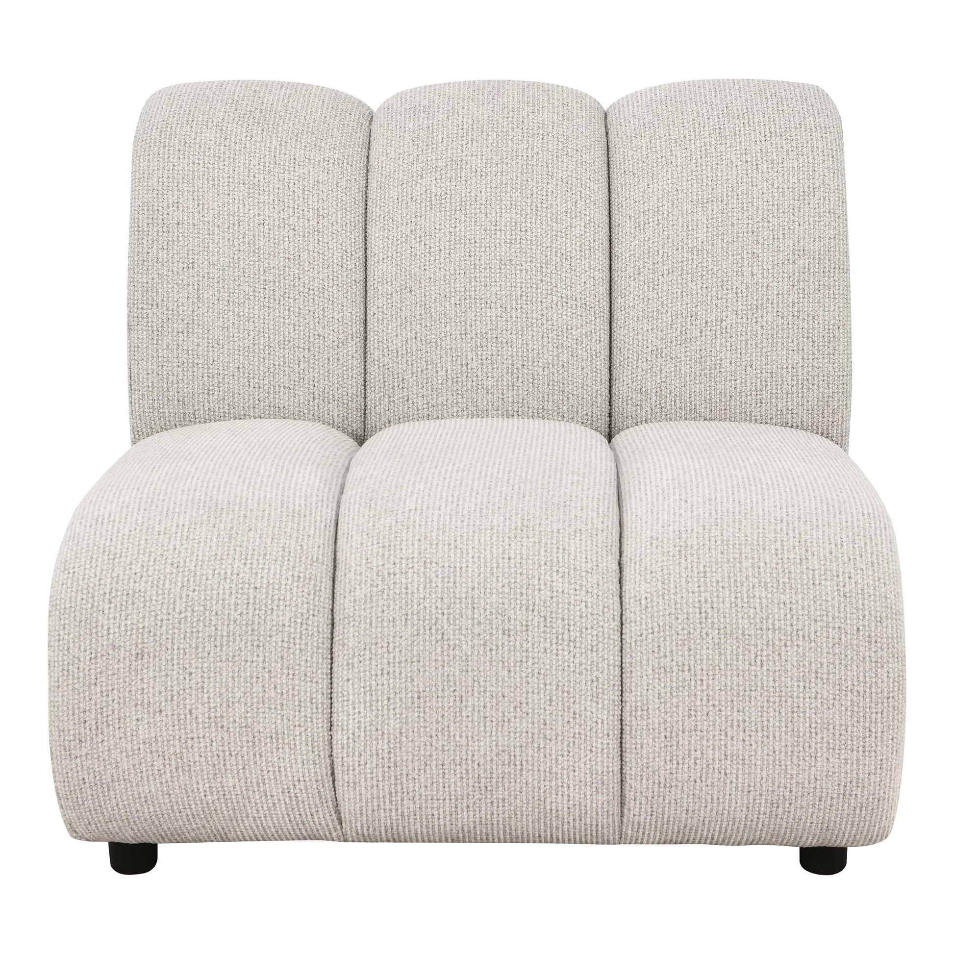 Canapé d'angle modulable 4 places avec pouf, couleur sable TAZA - 276 x 175 cm HOUSE NORDIC