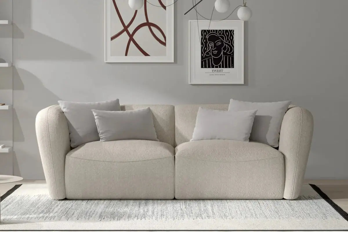 Canapé droit CANDELO 2 personnes - 214 x 105 cm WERSAL