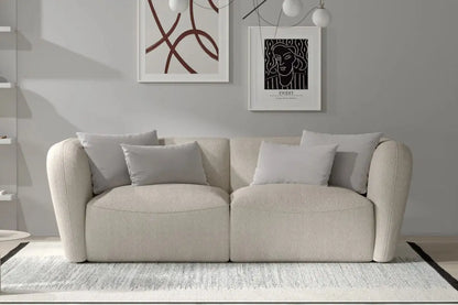 Canapé droit CANDELO 2 personnes - 214 x 105 cm WERSAL