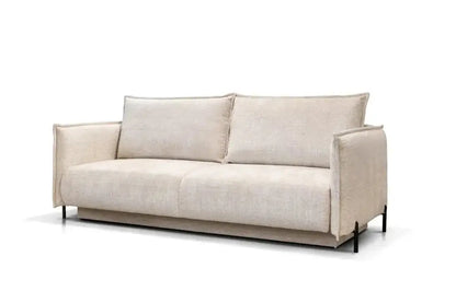 Canapé droit convertible AMALFI en tissus Marbella Beige 226x105 cm SAN MARTINO