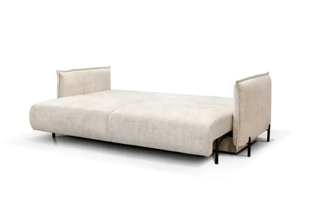 Canapé droit convertible AMALFI en tissus Marbella Beige 226x105 cm SAN MARTINO