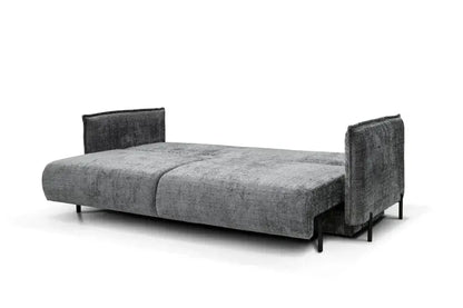 Canapé droit convertible AMALFI en tissus Marbella Gris 226x105 cm SAN MARTINO