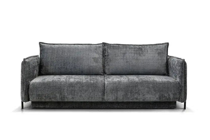 Canapé droit convertible AMALFI en tissus Marbella Gris 226x105 cm SAN MARTINO