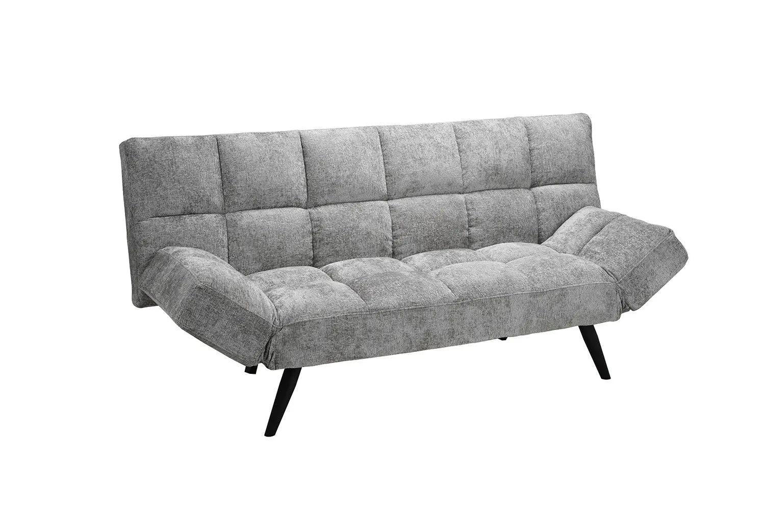 Canapé-lit en Tissu Gris BURSYA - 182 x 82 cm ROUSSEAU