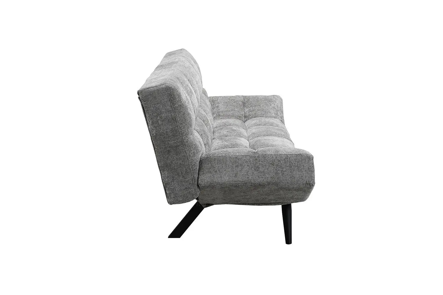Canapé-lit en Tissu Gris BURSYA - 182 x 82 cm ROUSSEAU